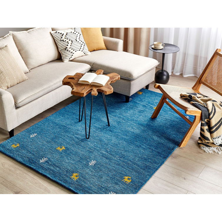 Gracie Oaks Archlebov Hand Tufted Wool Blue Rug Wayfair.co.uk